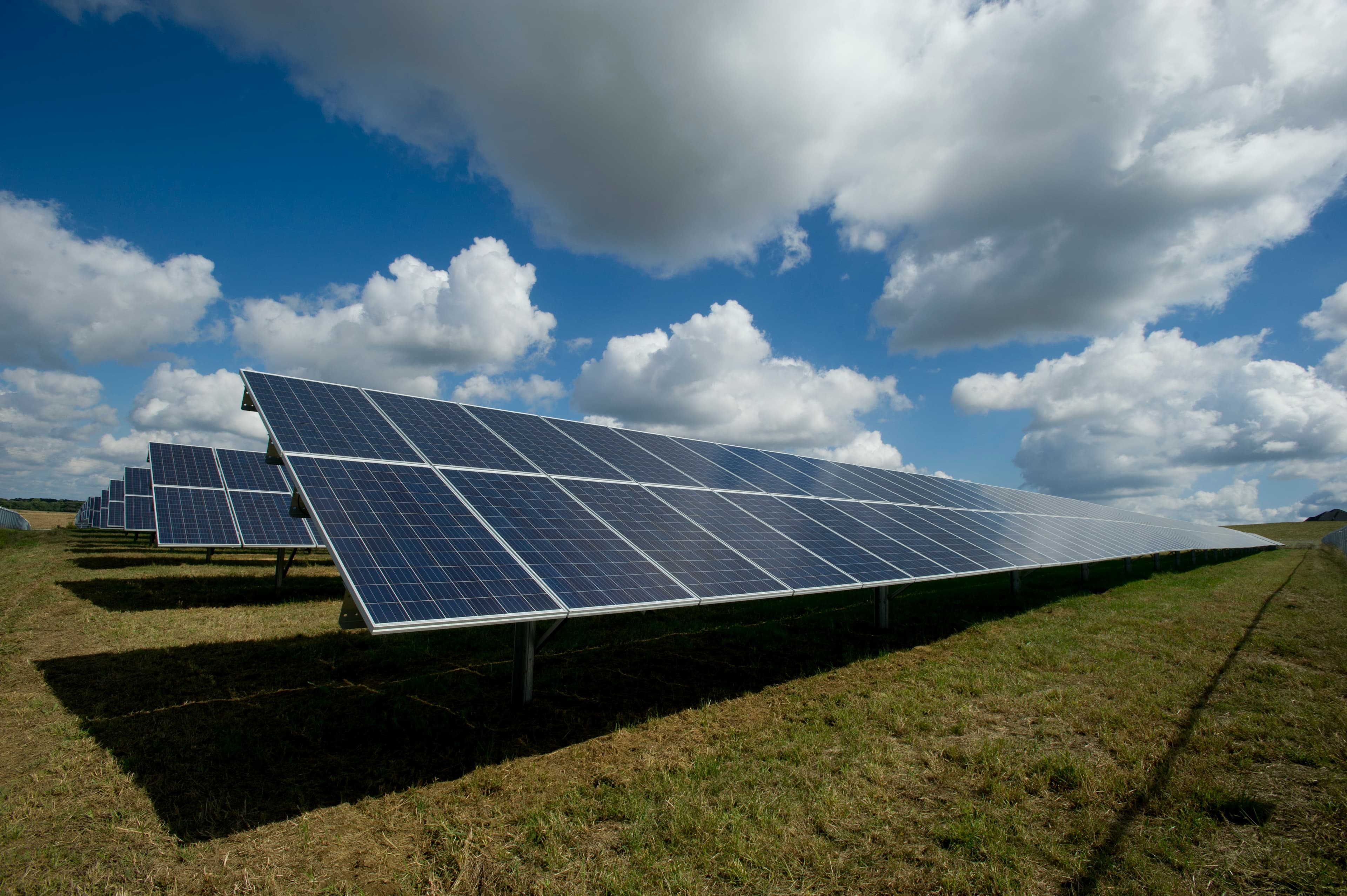 Solar panels background